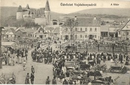 T2/T3 Vajdahunyad, Hunedoara; Fő Tér, Piaci árusok, Vásár, Vár. Adler Fényirda 426. 1910. / Main Square, Market Vendors, - Non Classés