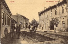 T2/T3 Zilah, Zalau; Wesselényi Utca, Ridwal J. Szálloda. Kiadja Seres Samu. W. L. (?) 2332. / Street View, Hotel (EK) - Unclassified