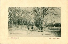 T2 Zsombolya, Hatzfeld, Jimbolia; Deák Ferenc Fasor, Templom. W. L. Bp. 6649. / Street View, Church - Non Classés