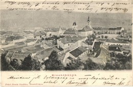 T2/T3 1905 Breznóbánya, Brezno Nad Hronom; Látkép, Templomok. Fried Ármin Kiadása / General View, Churches (EK) - Ohne Zuordnung