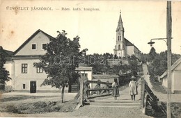 T2 Jászó, Jászóvár, Jasov; Utca, Római Katolikus Templom. Szily János Kiadása / Street View With Church - Non Classificati