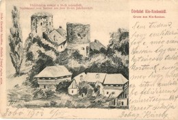 T2/T3 1903 Kisszeben, Sabinov, Zeben; Védőbástya Romjai A 16. Századból / Castle's Bastions From The 16th Century  (Rb) - Unclassified