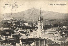 * T2 Nyitra, Nitra; Látkép, Püspöki Vár, Templom, Zobor-hegy / General View With Zobor Mountain, Bishop's Castle, Church - Non Classificati