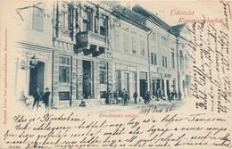 T2 1899 Rimaszombat, Erzsébet Tér, Krausz Simon és Lévai Izsó Kereskedései; Lévai Izsó Kiadása / Elisabeth Square, Shops - Sin Clasificación