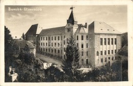 T2/T3 1930 Selmecbánya, Banska Stiavnica; Statne Realne Gymnazium Andreja Kmeta / Grammar School, Photo - Sin Clasificación