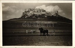 T2 Szepesváralja, Spisské Podhradie, Kirchdrauf; Vár, Szántó Emberek / Castle, Plowing Men - Ohne Zuordnung