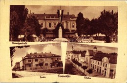 T2 Tornalja, Tornala; Országzászló, Fő Utca, Posta / Main Street, Flag, Post Office - Non Classificati