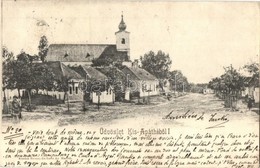 T2/T3 1904 Zsitvaapáti, Kisapáti, Knezics, Opatovce Nad Zitavou, Zitavany; Fő Utca, Templom. Kiadja Brunczlik Imre / Mai - Unclassified