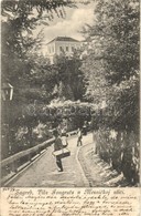T3 1906 Zagreb, Agram, Zágráb; Vila Pongratz U Mesnickoj Ulici / Pongrác Villa, út. Kiadja A. Brusine / Villa, Road (r) - Sin Clasificación
