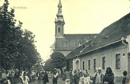 * T3 Zsupanya, Zupanja; Templom, Piaci árusok, Vásár. W. L. 3700. / Church, Market Vendors (ázott Sarok / Wet Corner) - Sin Clasificación