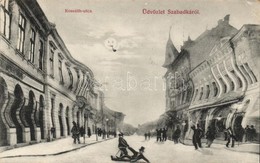 T2/T3 Szabadka, Subotica; Kossuth Utca. Részeges Művészlap. Heumann Mór Kiadása / Street, Drunken Vision (EB) - Non Classés