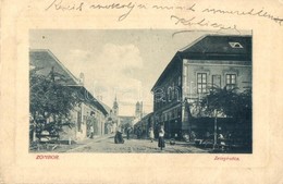 T2 Zombor, Sombor; Zrínyi Utca, üzletek. W.L. Bp. 3738. / Street View With Shops - Ohne Zuordnung