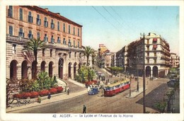 * T2 Algiers, Alger; 'Le Lycée Et L'Avenue De La Marne' / Grammar School, Marne Avenue - Non Classificati