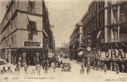 * T2/T3 Oran, 'Le Boulevard Seguin' / Street, Automobile, Tram, Tailor (EK) - Zonder Classificatie