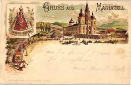 T2/T3 1899 Mariazell, Gnaden-Mutter, Franz Schemm Kunstanstalt Litho (EK) - Unclassified