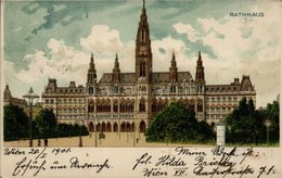 T2 Vienna, Wien; Rathaus, Litho - Non Classés