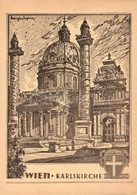 ** T1/T2 Vienna, Wien IV. Karlskirche / Dome Church, Etching Style, S: Heinz Wagner - Unclassified