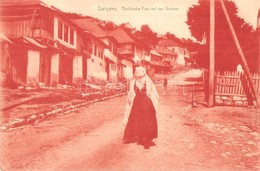 ** T1 Sarajevo, Türkische Frau Auf Der Strasse / Turkish Woman On The Street - Zonder Classificatie