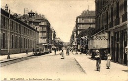 ** T1 Grenoble, Le Boulevard De Bonne, Cafe, Tram - Sin Clasificación