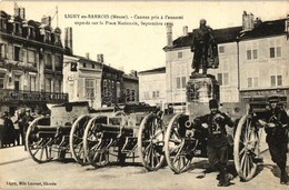 * T2 1914 Ligny-en-Barrois, Place Nationale, Hotel Du Cheval Blanc, Boucher / Square, Cannons Of The Enemy, Hotel, Butch - Unclassified