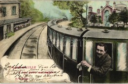 T2/T3 Lille, Bibliotheque / Library, Locomotive Greeting  Card (EK) - Non Classés