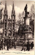 ** T1 Marseille, Eglise Des Reformes, Monument Des Mobiles / Church, Statue - Non Classés