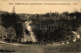 ** T2/T3 Paris, 'Buttes-Chaumont - Vue Panoramique Du Chemin De Fer' / Buttes-Chaumont Park, Panorama View Of The Railwa - Ohne Zuordnung