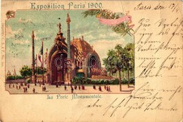 * T3/T4 1900 Paris, Exposition, La Porte Monumentale / Gate, Litho (fa) - Non Classés