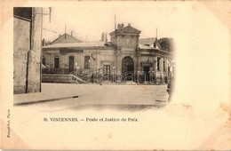 ** T2/T3 Vincennes, 'Poste Et Justice De Paix' / Post And Clerks Office (fl) - Non Classificati