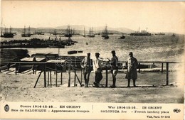 ** T2/T3 Thessaloniki, Salonica; Bay, French Landing Place, Ships (EK) - Unclassified