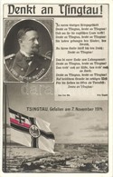 ** T1 Qingdao, Tsingtau, Kiautschou Bay Concession; Denkt An Tsingtau! Gouv. Meyer-Waldeck, Gefallen Am 7. November 1914 - Non Classificati