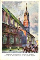 ** T2 Kraków, Krakau; Bok Kosciola P. Maryi / Church, Ser. 81. Nro. 2. S: St. Tondos I. W. Kossak - Zonder Classificatie