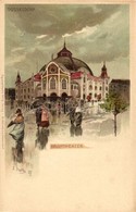 ** T1/T2 Düsseldorf, Apollotheater / Theatre, Aquarellkarte No. 15. Von W. Wörmboke, Litho S: Grothe - Ohne Zuordnung