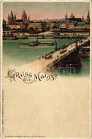 ** T2/T3 Mainz, Bridge, At Night On The Backside, Litho - Unclassified