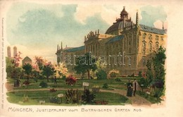 ** T2 München, Justizpalast / Palace Of Justice, Kuenstlerpostkarte No. 2847. Von Ottmar Zieher, Litho S: P. Kraemer - Unclassified