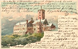 T2 Wartburg, Castle, Meissner & Buch Künstler-Postkarten Serie No. 1034. Litho S: Otto Kammel - Unclassified