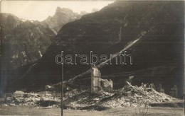 * T2 Landro (Südtirol), Hotel Damaged By The War, WWI Military, Photo - Ohne Zuordnung