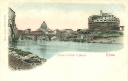 ** T1/T2 Rome, Roma; Ponte E Castello S. Angelo / Bridge, Castle - Unclassified