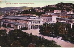 T2/T3 Trieste, Stazione Della Ferrovia Meridionale / Railway Station - Ohne Zuordnung