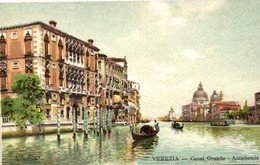 ** T1/T2 Venice, Venezia; Canal Grande, Academy, Litho, Artist Signed - Ohne Zuordnung