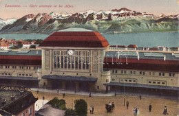 * T2/T3 Lausanne, Gare Centrale El Les Alpes / Railway Station, Mountains (EK) - Zonder Classificatie