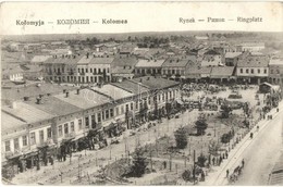 * T2/T3 Kolomyja, Kolomea; Rynek / Ringplatz / Ring Square, Market (Rb) - Non Classificati