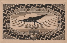 * T2 'Exposition Philatelique Angouleme 14 Avril 1935' / Philatelic Exhibition, Swallow, So. Stpl - Ohne Zuordnung