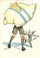 T2/T3 Magyar Cserkészszövetség Kiadása / Hungarian Scout Art Postcard With Dog S: Márton L. + '1933 Gödöllő IV. Jamboree - Unclassified