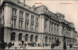 !  Brüssel, Bruxelles, La Poste Centrale, Postamt, Belgien, 1907 Gelaufen Nach Basel - Other & Unclassified