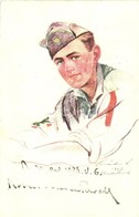 T2/T3 Norvég Cserkész; Kiadja A Magyar Cserkész Szövetség / Norwegian Boy Scout, Art Postcard S: Márton L. (EK) - Unclassified