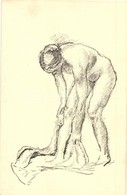 ** T1 Kresba / Erotic Nude Lady Art Postcard. Stencuv Graficky Kabinet XII. 9. S: Karel Spillar - Ohne Zuordnung