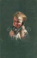 T4 Child With Telephone (b) - Non Classés