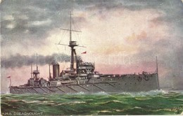 ** T2/T3 HMS Dreadnought Of The Royal Navy. Raphael Tuck & Sons Oilette Postcard 9472. Our Ironclads - Unclassified