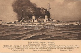 ** T1 SM Grosser Kreuzer Goeben. Kaiserliche Marine / SMS Goeben Moltke-class Battlecruiser Of The Imperial German Navy - Zonder Classificatie